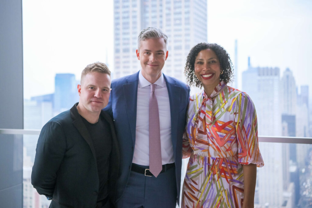 Ryan Serhant Tyler Mount and Talia McKinney at Sell It Like Serhant Mastermind Event in New York City